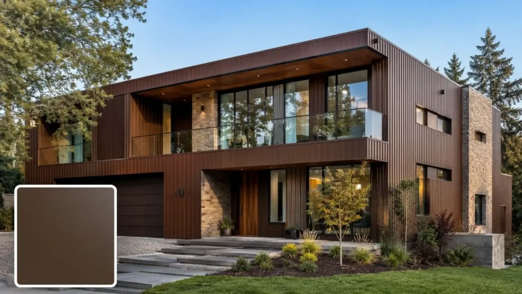 Brown Powder Coating Building