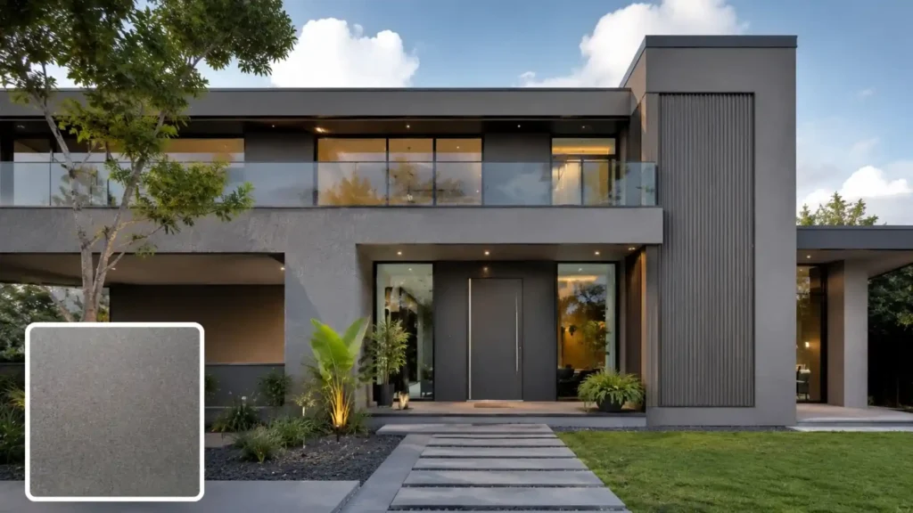 Grey Sand Grain Building