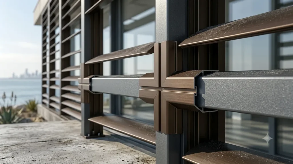 Anodized Powder-Coated Aluminum Hollow Profiles