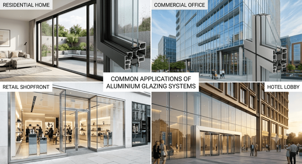 Where Aluminium Glazing Systems Are Commonly Used