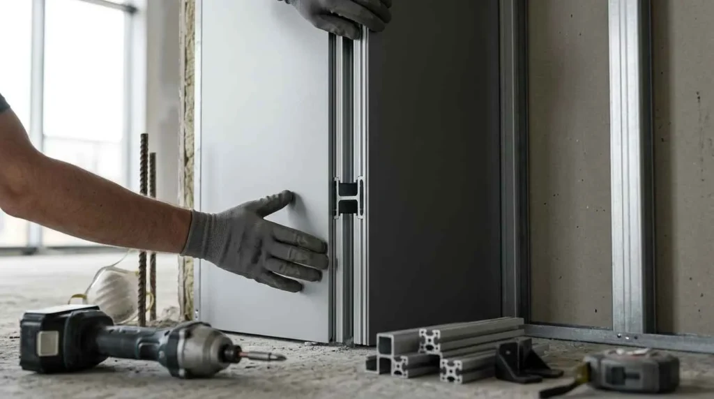 H Profile Joining Composite Panels On Site